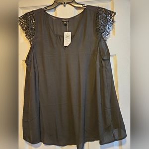 Torrid Lace Trim Sleeveless Top